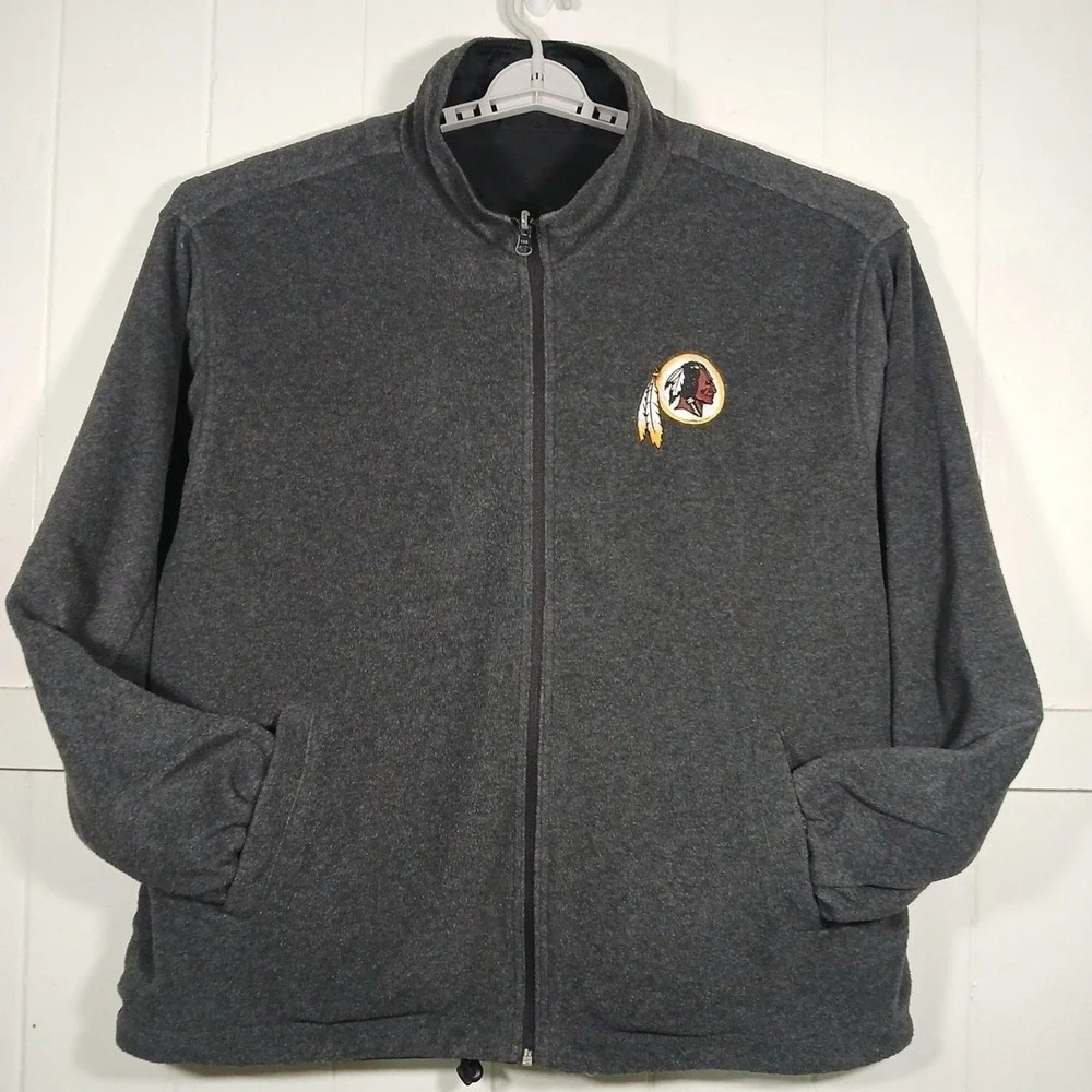 VTG 90s Washington Redskins REVERSIBLE NFL Jacket G-III Carl‎ Banks Men's Large - Picture 5 of 16